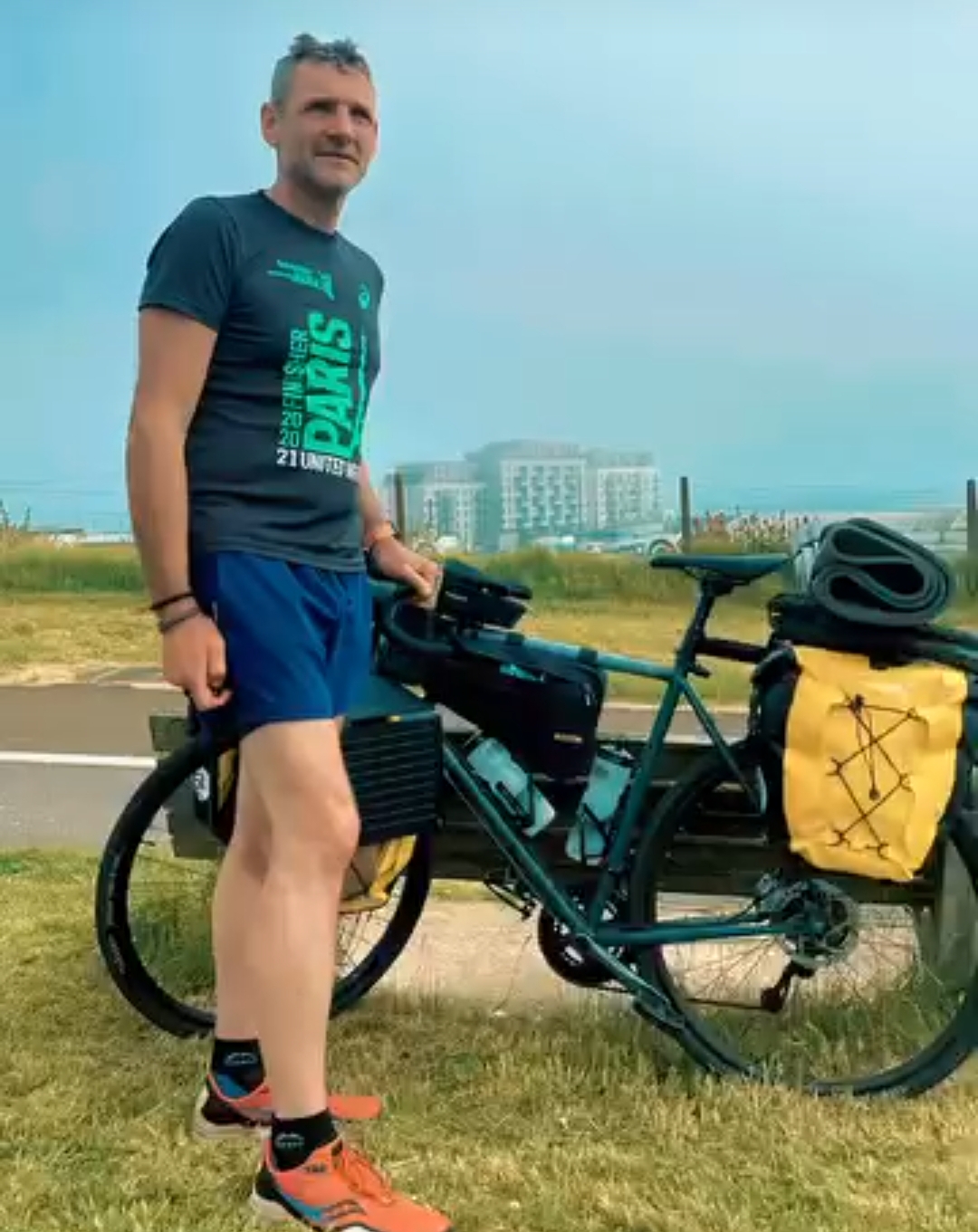 Maurice Edelson cycling from London to Cape Town