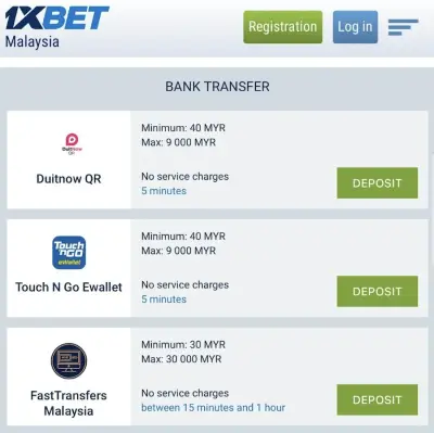 1xbet wallet Malaysia