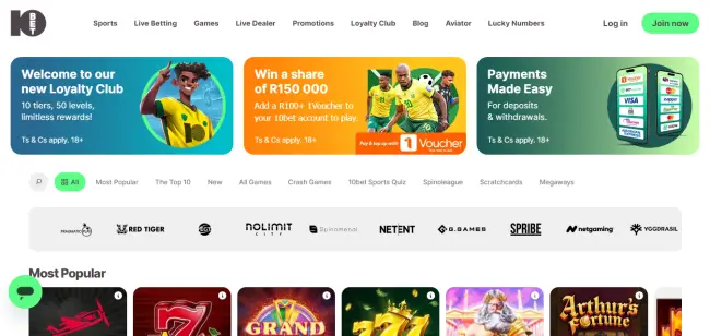 10bet south afica best betting sites