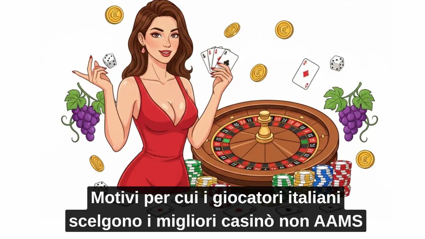 Motivi per cui i giocatori italiani scelgono i migliori casinò non AAMS